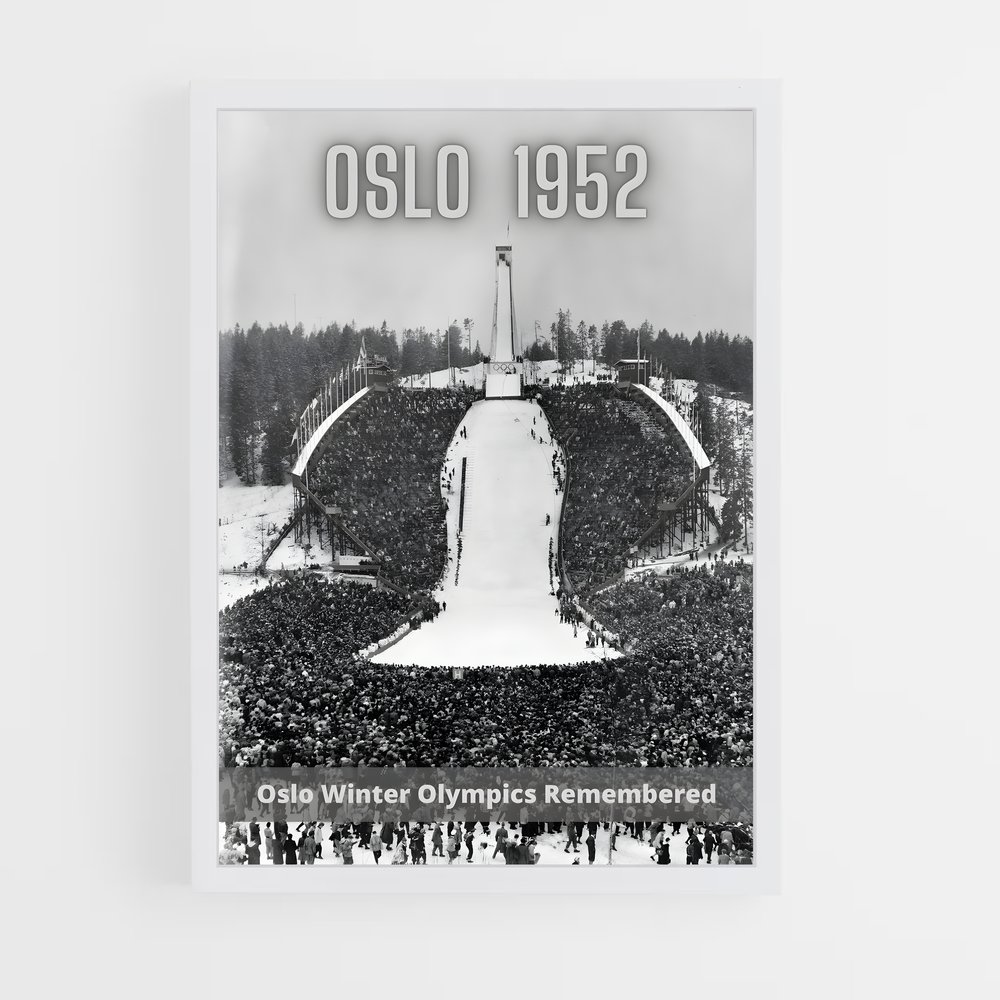 Poster Ski Slopes et Rassemblements – affiche Jeux Olympiques (vue 3)